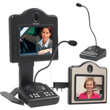 Two-way teller, two-way video communication system for use in a bank or financial institution.