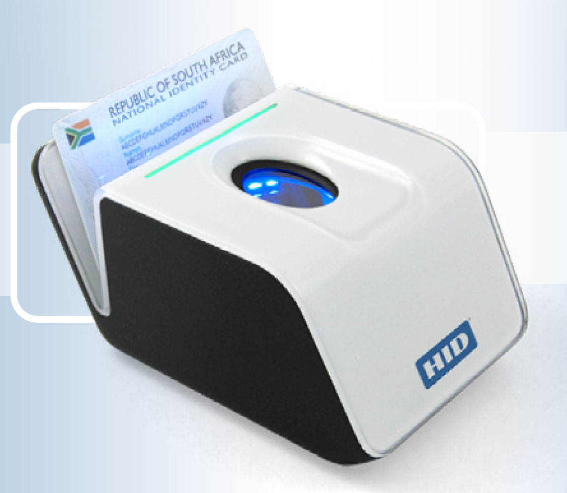 Fingerprint scanning device for access control.