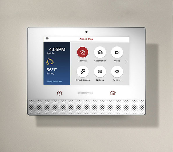 Honeywell control unit for security, access control, home automation and audio video system.