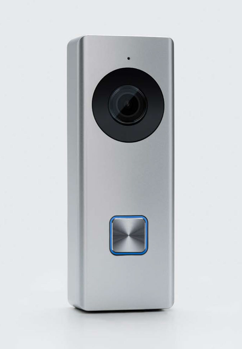 Video doorbell device for access control and surveillance system.