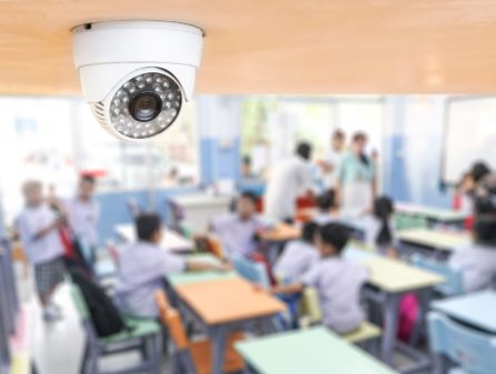 security camera in a classroom